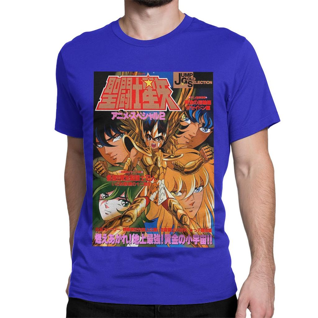 Men Women's Knights Of The Zodiac Anime T Shirt Saints Seiya 100% Cotton Clothing Short Sleeve Tee Shirt Plus Size T-Shirts