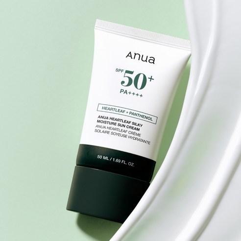 ANUA Heartleaf Silky Moisture Sunscreen SPF50+ PA++++ UV Protection 50ml