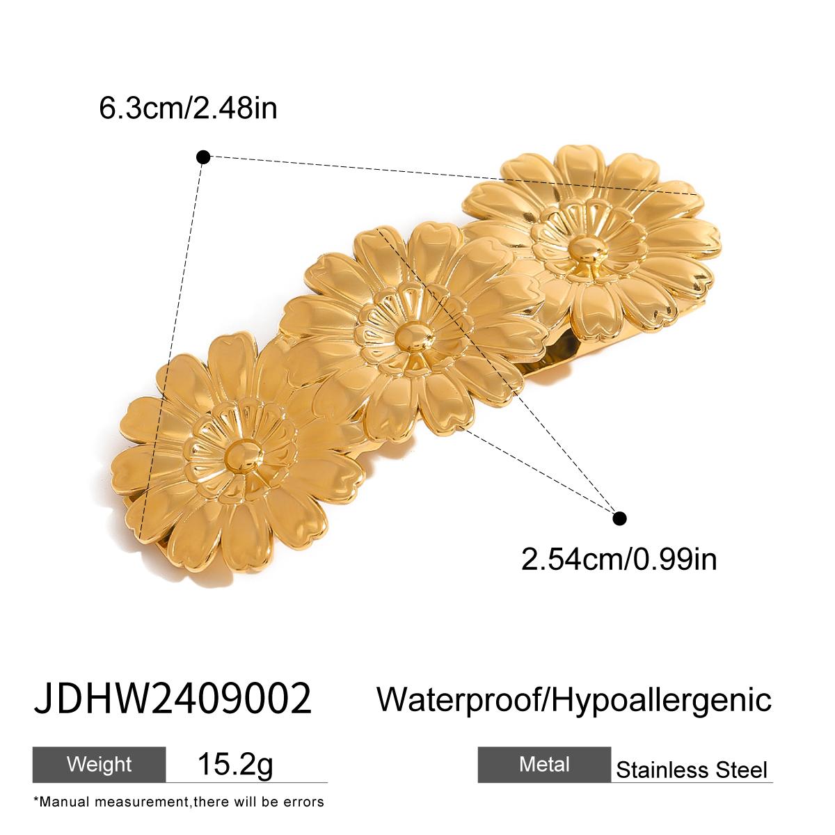 

Youthway Glossy Shine Sun Flower Stainless Steel Hair pin For Women Hair Clip Waterproof Jewelry Hair Accessories Gift