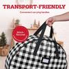 Christmas Wreath Storage Bag Foldable Christmas Tree Storage Bag Double Handle Wreath Container Family Holiday Storage Tool