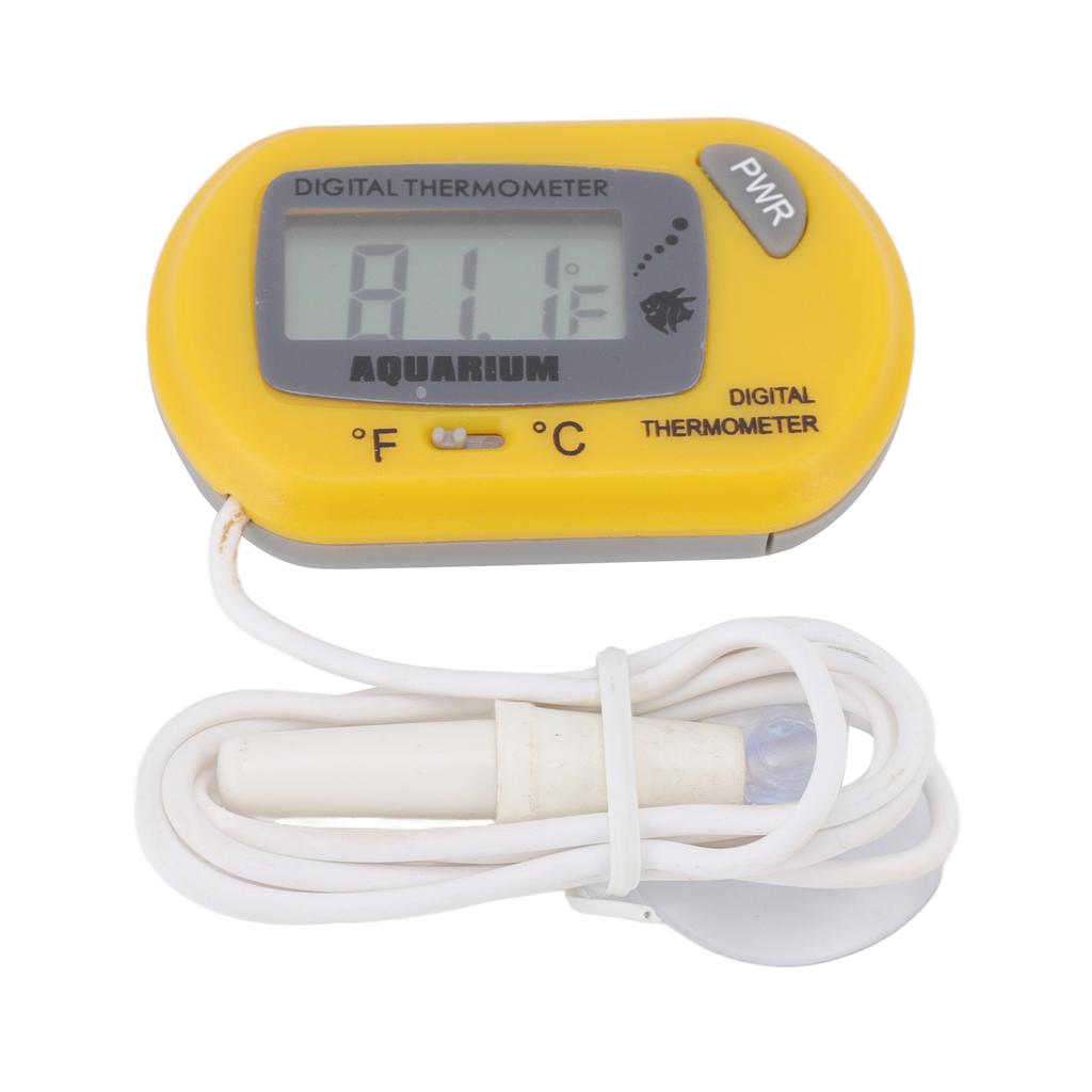 Aquarium Thermometer LCD Digital Fish   Water Terrarium Temperature with Suction Cup