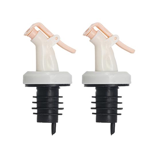 

2Pcs Bottle Sealed Stopper Reusable Press-type Leak Proof Multi-Purpose Oil Bottle Plug розовый