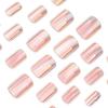 Short square Aurora cat eye wearing nail art cross hot selling fake nail nail patch fake nails