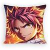 FAIRY TAIL Natsu Pillow Case Antidustmite Pillowcase Invisible zipper silky short plush Sofa cushion cover