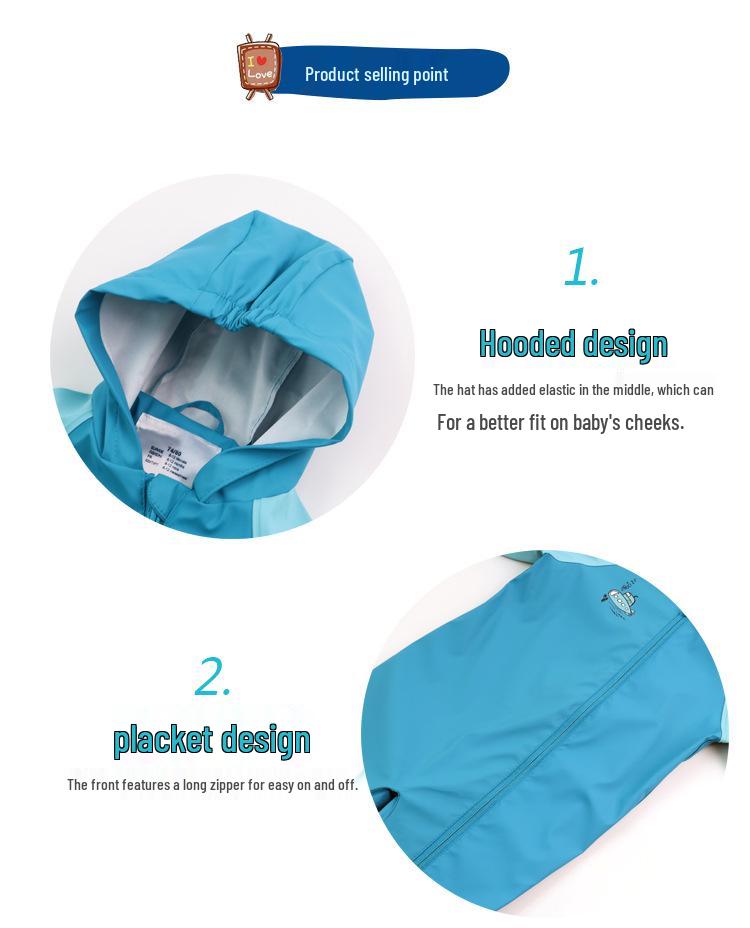 Kinder Ganzkörper-Regenanzug: All-in-One Wasserdichtes Poncho für Jungen und Mädchen - Perfekt für Schule und Outdoor-Spiel