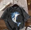 Dolphin TShirt Cute Ocean Animal Tee Aesthetic Sea Life Graphic Shirt  Gothic Tshirts Women Clothing T Shirt Women Y2k Top
