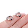 Punk Silver Plate Party Street Wear Ear Buckle Men Accessories Men Hoop Earrings Korean Earrings