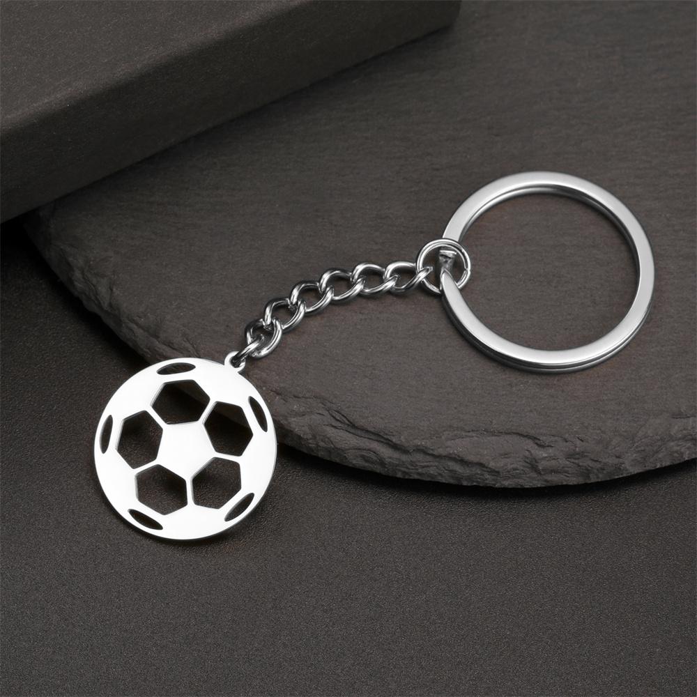 My Shape Soccer Pendent Necklaces for Women Men Stainless Steel Football Charms Necklace Box Chain Fashion Jewelry Boys Fans