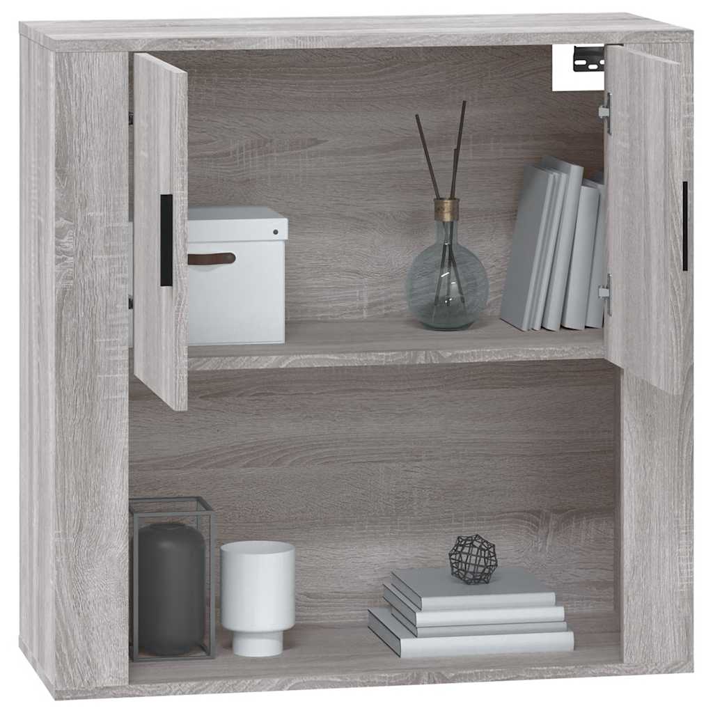 Wall Cabinet Gray Sonoma 80 X 33 X 80 Cm Particleboard
