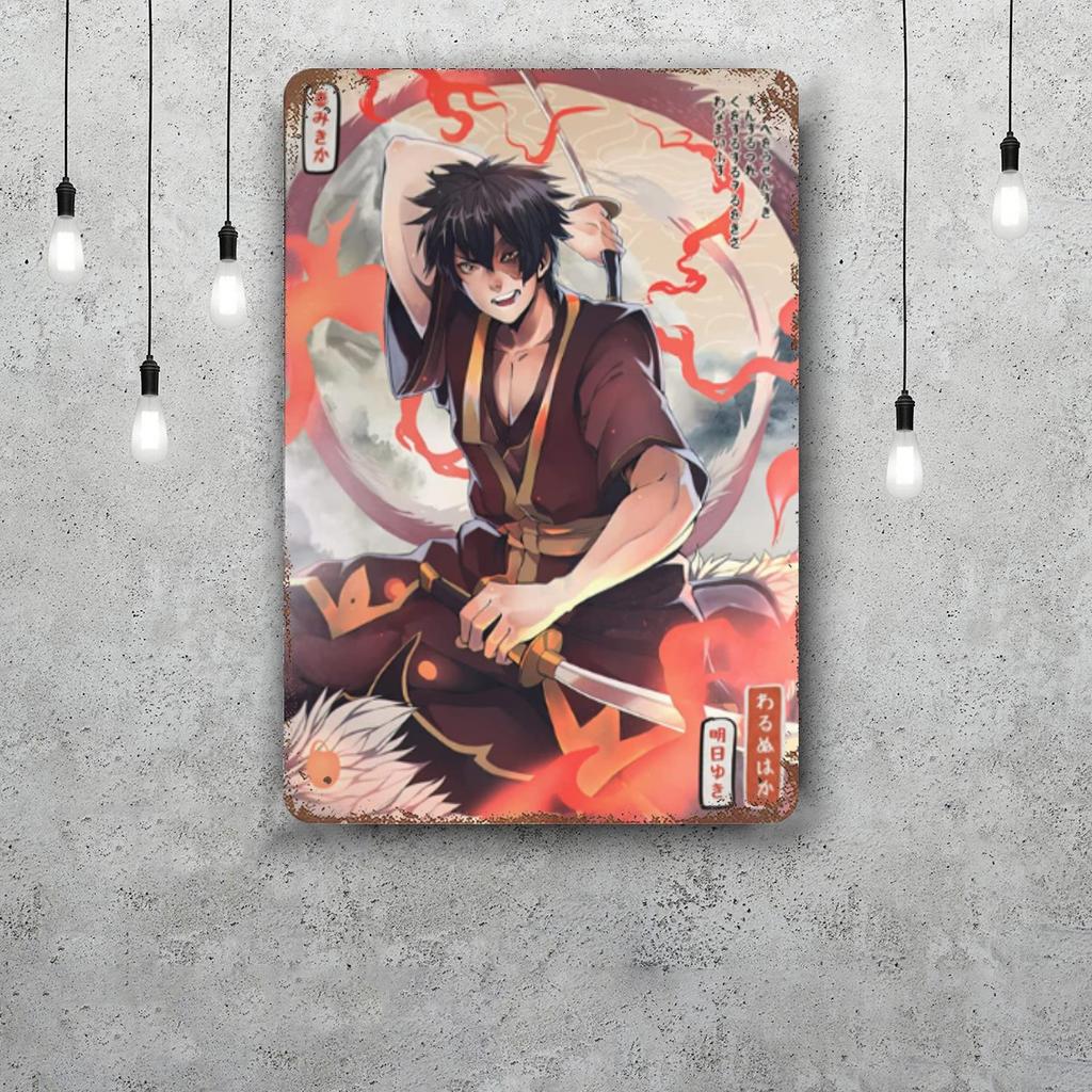 zuko Cartoon Retro Vintage Tin Sign Poster Decorative Plaque Metal Plate Wall Decor