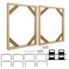 2 Set DIY Solid Wood Canvas Frame Kit  16X20 Inch Canvas Frame Stretcher Bars Wood for Oil Paintings  Prints and Posters Easy to Use