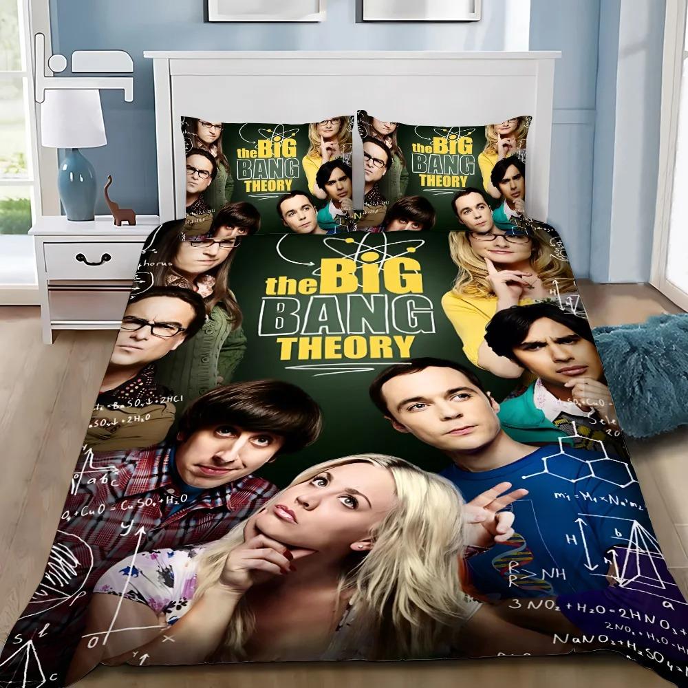 TV TBBT Bedding Set The Big BangS TheoryS Quilt Cover plot characters Printing Pillowcase Bedding Set Children Gift