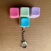 Unzip Button Creative Unzip Square Keyboard Small Toy Pendant Macaron Unzip Keycap Keychain