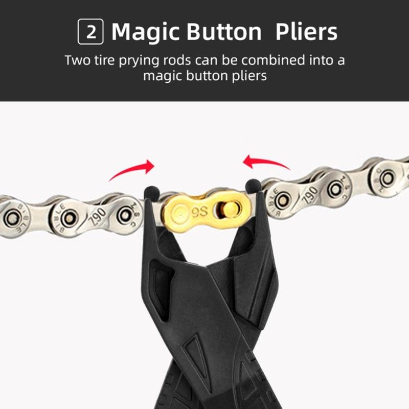 Portable Bike Chain Repair Tool Bicycles Chain Hook and Tire Levers Combo Tool