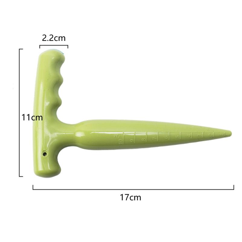 

1Pc Handheld Clear Scale Garden Hole Puncher Lightweight Digging Planting Tool Seed Sowing Hole Dispenser For Gardening B