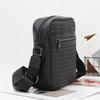 Men's bag handwoven shoulder bag vertical rest messenger bag business messenger bag Korean version fashion small square bag tide