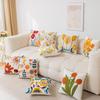 Daisy Plant Flower Throw Pillow Cover for Home Living Room Sofa Decoration