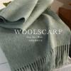 Pure wool scarf men's winter wind warm neck protection scarf boys birthday gift