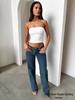 European & American Retro High-Waisted Straight Leg Women's Jeans - Fashionable Loose Denim Pants