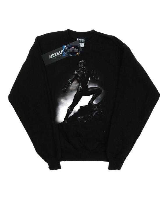 Marvel Herren Sweatshirt mit Stehender Pose des schwarzen Panthers