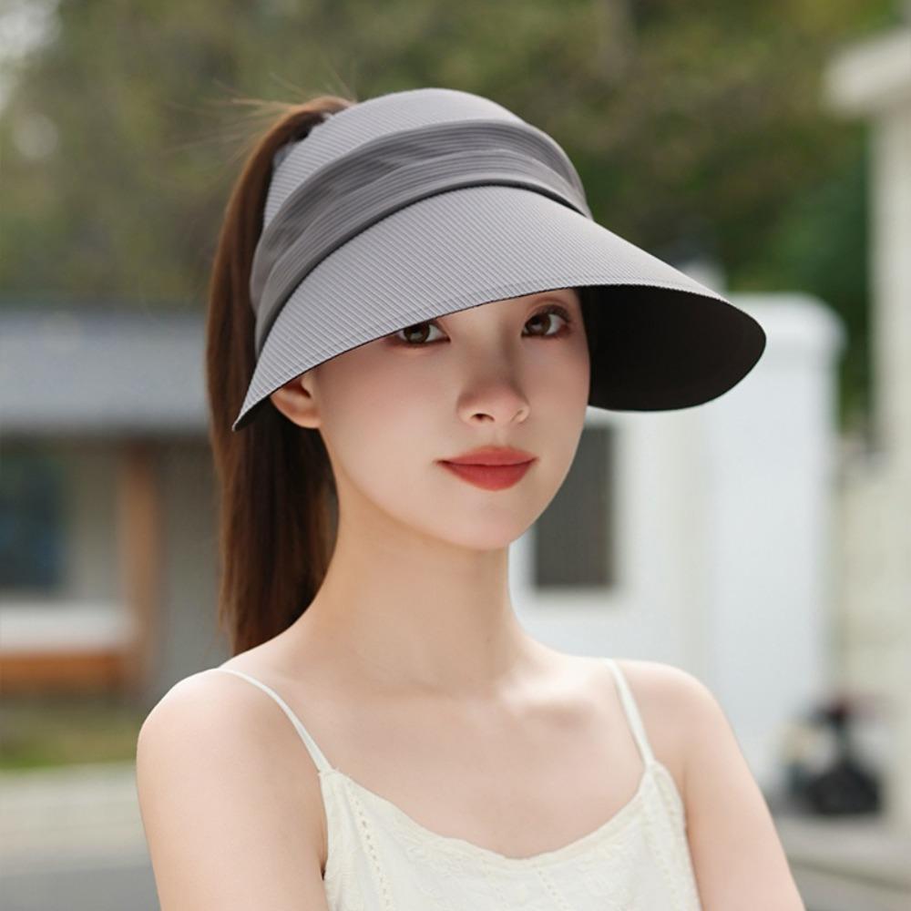 UV Protection Sun Visor Hats Empty Top Sun Hat Outdoor Baseball Cap Summer