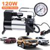 12V Electric Tire Inflator with Pressure Gauge Car Tire Pump Mini Air Compressor Heavy Duty Deluxe Portable Metal Air Compressor