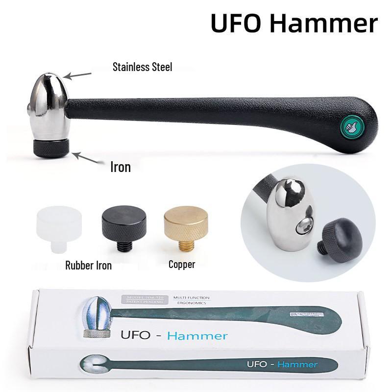 

Gold Smith Stainless Steel Multi-Functional Hammer with Replaceable Head for Jewelry Correction, Enlargement, and Shaping