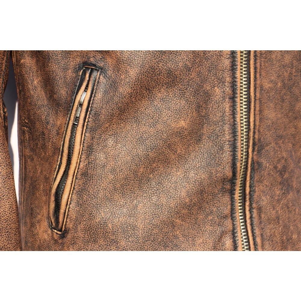 Chinesische Größe Echtes Leder Jacke Männer 100% Natürliche Rindsleder Echtes Leder Jacken Slim Fit Motorrad Jacke Mann Biker Mantel Herbst M357