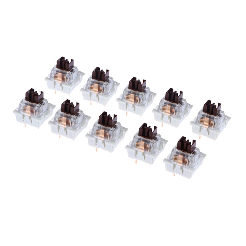 10Pcs Knocking 3 Pin Tactile Switches Dust-proof Keyboard Switch Replacement Gaming Keyboard