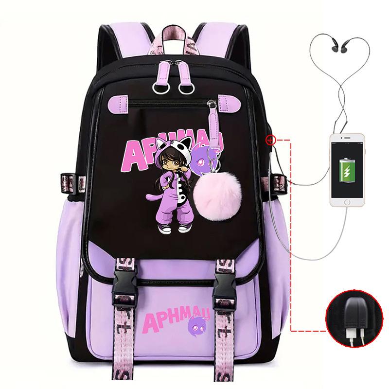 Harajuku Simple And Versatile Junior High School Student Schoolbag Female Lightweight Large-Capacity Junior High School Student Backpack