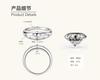Silvere Glam The Trendy And Fashionable "full Sky Star" Moissanite Ring Is A Cool S925 Sterling Silver Index Finger Ring And Jewelry