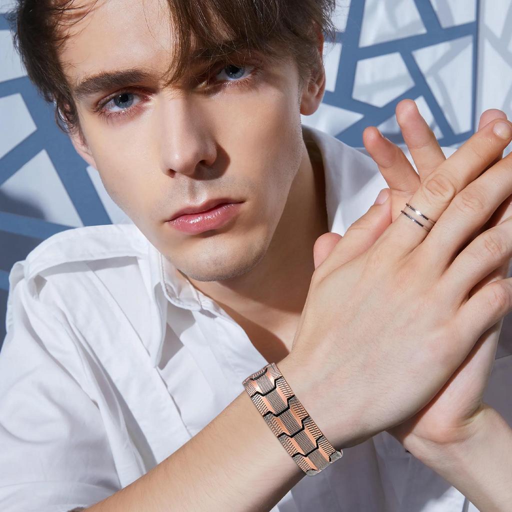 Magnetarmbänder Outdoor Energie Gesundheitsvorteile Magnete Armbandarmbänder Reines Kupfer für Damen Herren Schmuck Geschenk