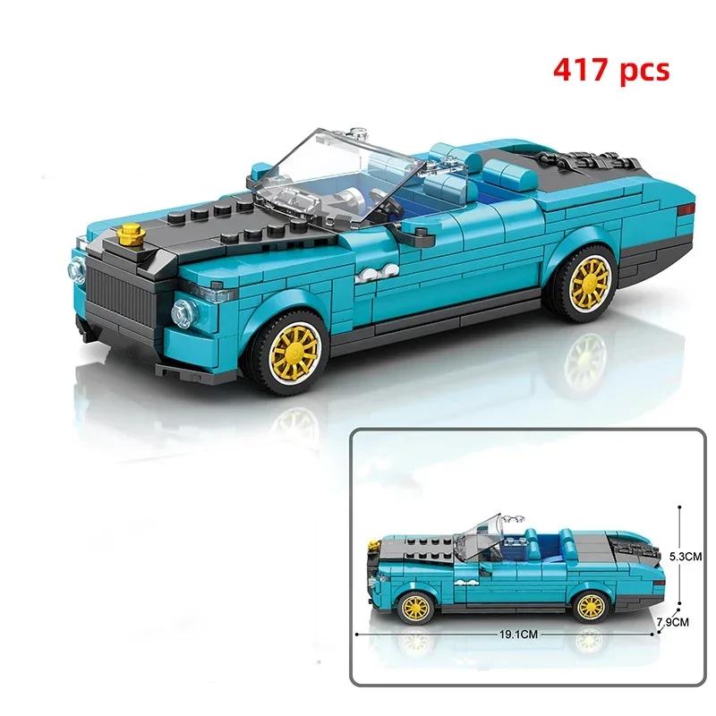 City Technical Car Speed Sports Car Building Blocks Racing Road Moc Brick Vehicle Educational Construction Toys