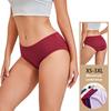 ODM 5 Pack Ladies Women's High Waist Cotton Panties Panty Briefs Underpants  Soft Elastic Cotton Underwear Plus Size