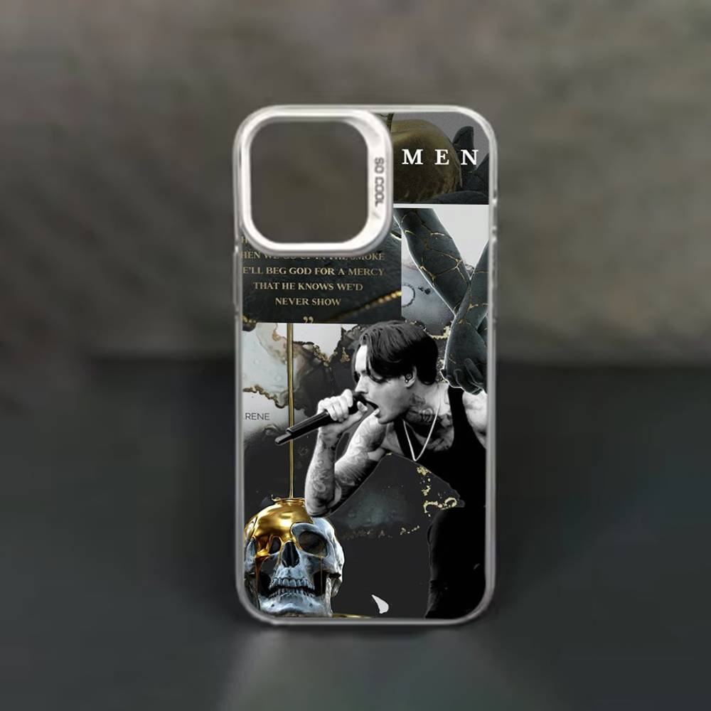 

Band O-Omems Phone Case For iPhone 17,16,15,14,13,12,11,Pro,Max,Plus,Mini,X,XS,XR,8,S,SE Soft Black Case iPhone17Pro