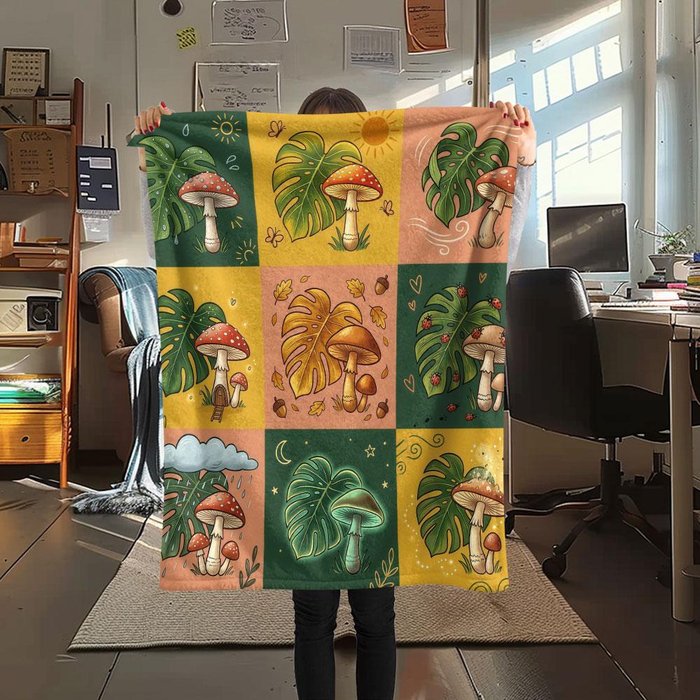 1PC Crystal Fantasy New Patterned Flannel Blanket High quality All Seasons for Home Decor Warmth and Comfort Gifts Birthday Present