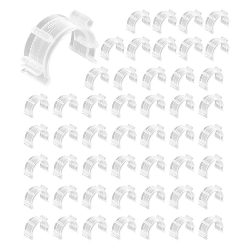 50 шт. Прозрачные пластиковые зажимы для держателей катушек Легкая идентификация Организатор катушек с нитками для вышивания, шитья, рукоделия 1