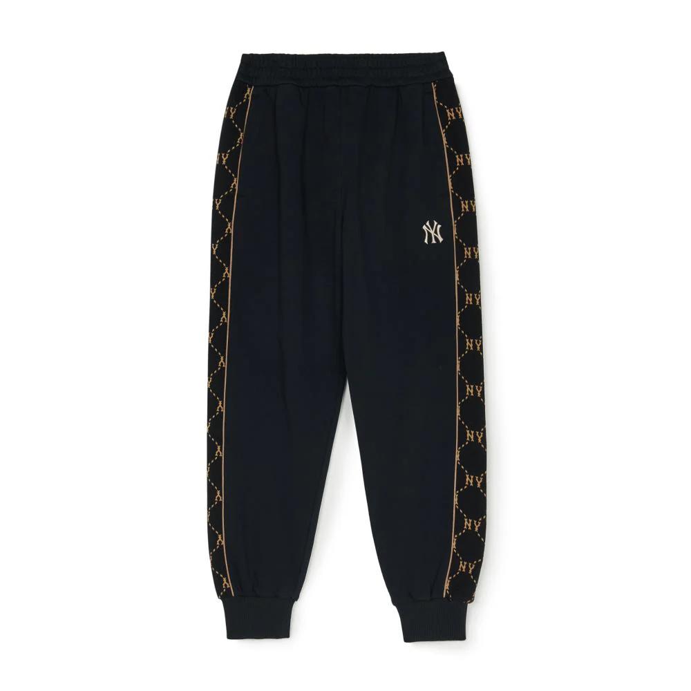 MLB New York Yankees Dia Monogram Casual Pants Unisex Black 3APTM0244-50BKS S