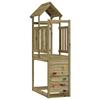Play Tower Brown 53 X 110.5 X 214 Cm Solid Impregnated Wood