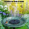 Solar Bird Bath Fountains Upgraded, 4W Solar Powered Water Fountain Pump with 7 Nozzles & 4 Fixers, 4000 Battery, 7 Colors LED Light for Garden,