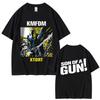 2025summer Rock Band KMFDM XTORT Doublesided Printed Tshirt Mens Fashion Pure Cotton Retro Gothic Street Casual Loose Tshirt