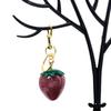 Fashion  Strawberry Keychain Exquisite Red Crystal Strawberry Pendant Keyring For Backpack Elegant Charm Jewelry Gifts