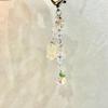 Unique Butterfly Beaded Mobile Phone Pendant Lanyard Embellishment Keychain Keyring Bag Accessory for Fashion Enthusiast