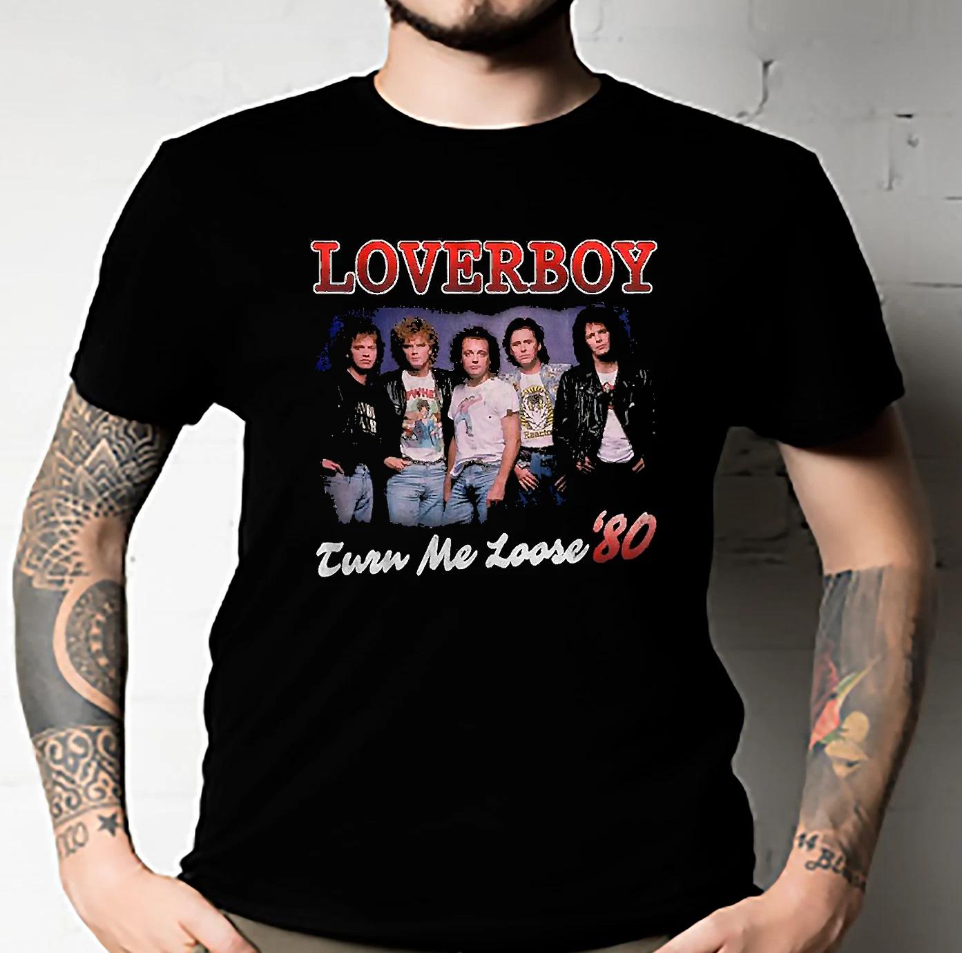 Men s and Women s T-shirts Turn me loose loverboy Classic XL