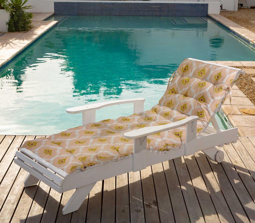 Vargottam Printed Rocking Chair Sofa Cushion With Ties  Chaise Recliner Quilted Thick Padded Seat Cushions Recliner Garden Outdoor