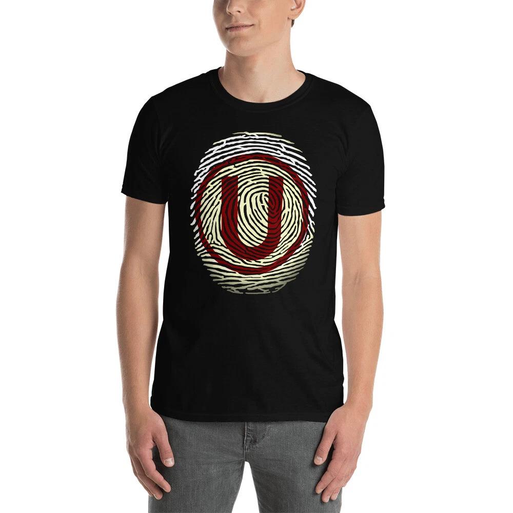 UNIVERSITARIO PERU SOCCER FUTBOL HUELLA FINGER PRINT Short-Sleeve Unisex T-Shirt XL
