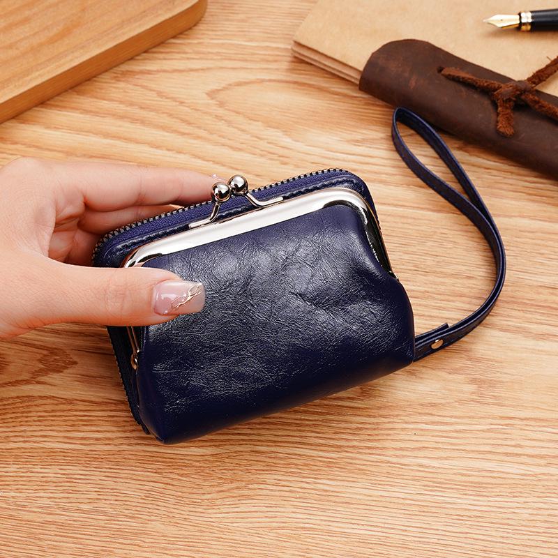 Women's Multi-Card Wallet Clutch with Snap & Zipper