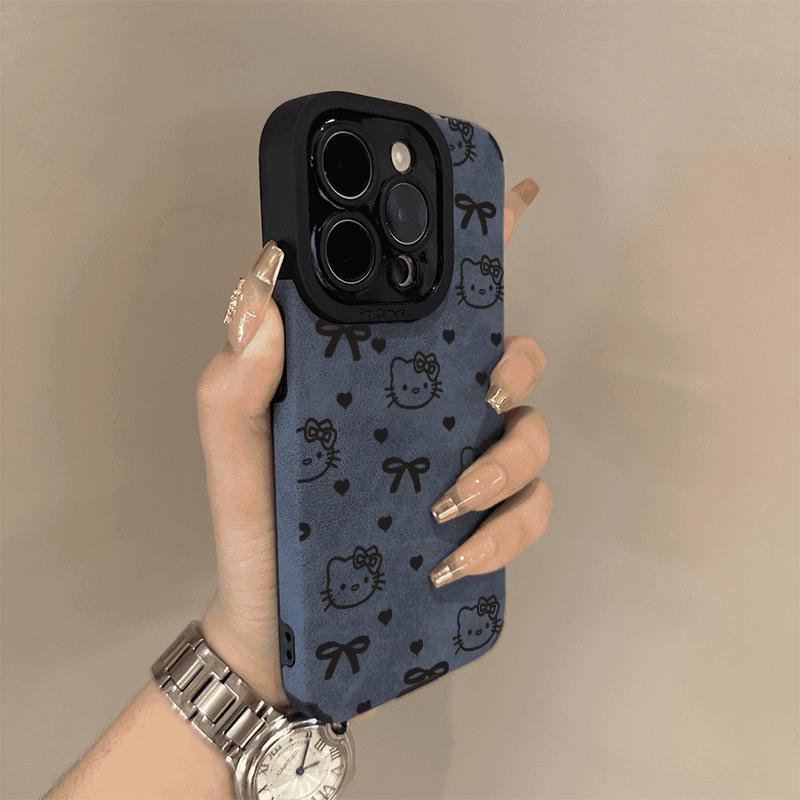 Retro Overturned Fur Cat Suitable for Apple 16promax Mobile Phone Case 14 New Iphone 15 Set Cartoon 1314