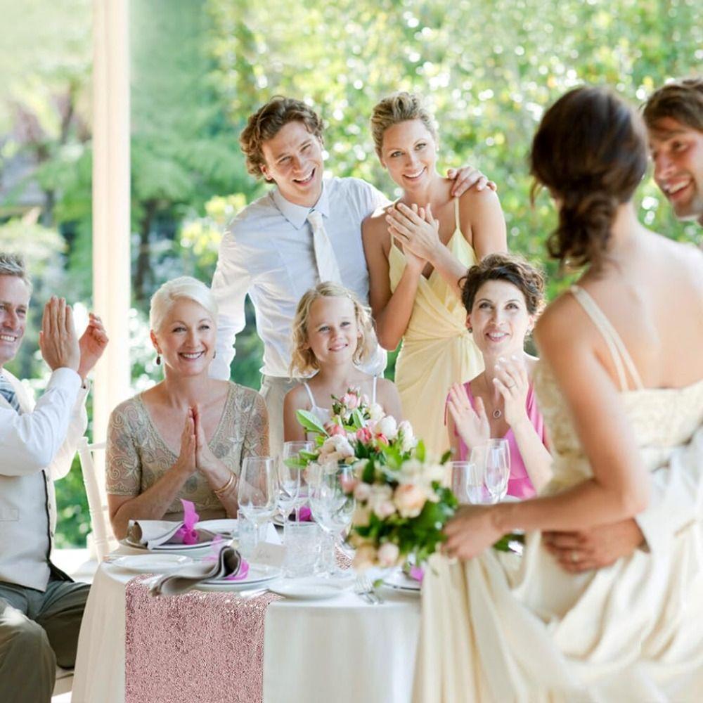 Fashion Sparkling Sequin Table Runners 30*180cm Glitter Finish Glitter Table Runner Table Decor Birthday Party