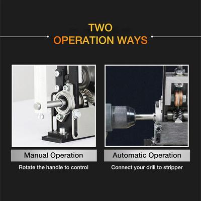 Hand Crank Wire Stripper Manual Wire Stripping Machine Automatic Scrap Copper Cable Stripper Electric Drill Cable Peeling Tools